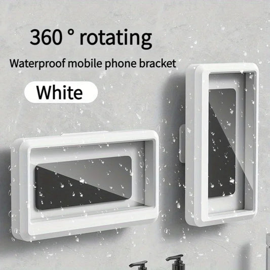 Fixed Waterproof and Anti-Fog Mobile Phone Case Self-Adhesive for Bathroom Shower Phone Holder Waterproof Touched Shower Phone